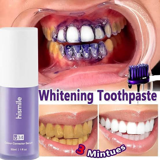 Hismile v34 Colour Corrector, Tooth Stain Concealer, Teeth Whitening Booster