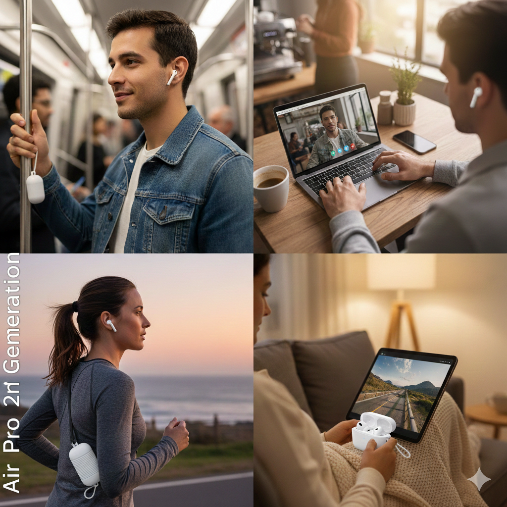 Air Pro 2nd Generation - Premium Wireless Bluetooth Earbuds with High-Fidelity Sound